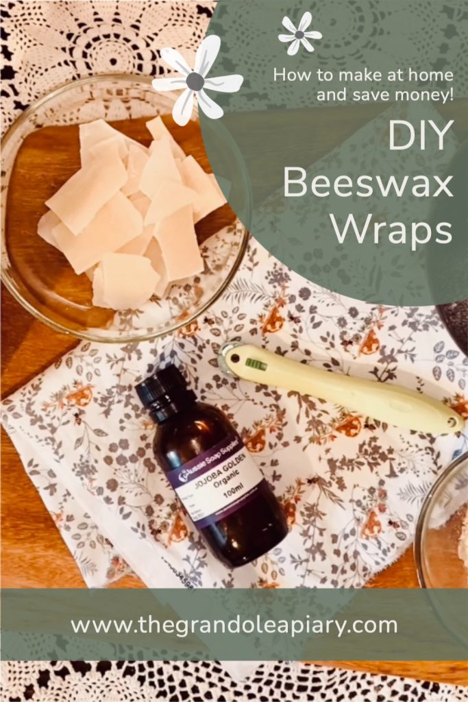 Pinnable image for DIY beeswax wraps